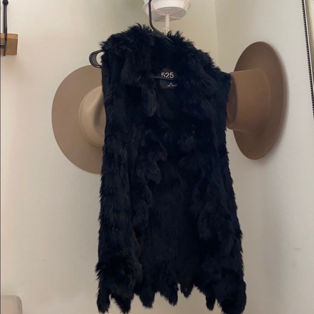 REAL RABBIT FUR 525 Luxe vest